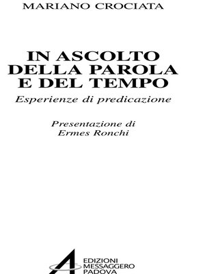 cover image of In ascolto della parola e del tempo. Esperienze di predicazione